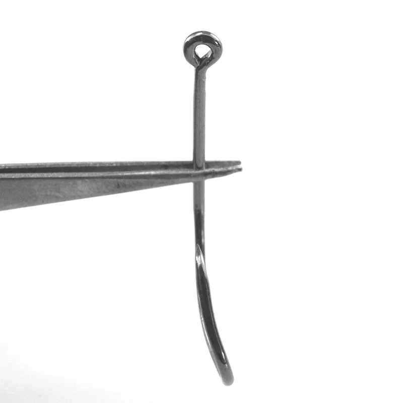 100 шт. круглые Крючки из высокоуглеродистой стали 4 #