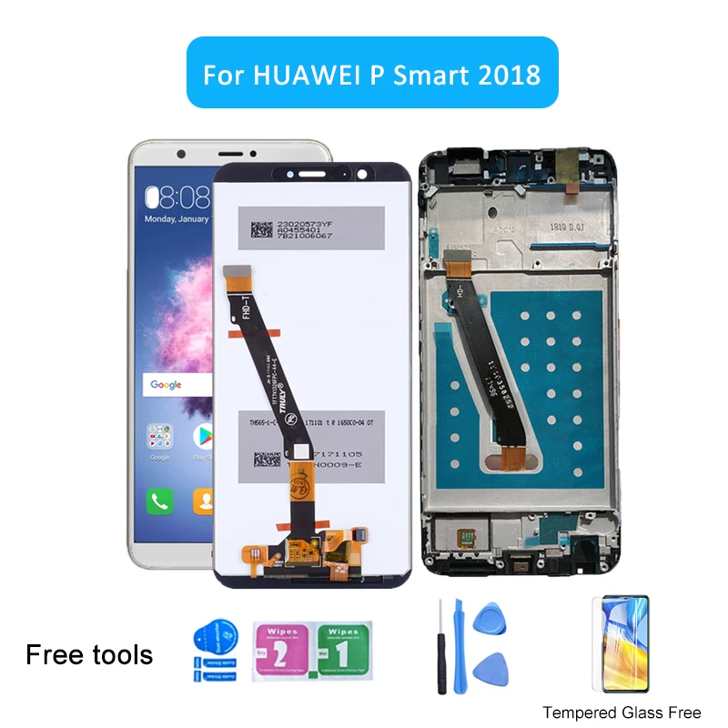 

For Huawei P Smart 2018 Enjoy 7S FIG LX1 LA1 LX2 LX3 TL10 AL10 LCD Display With Touch Screen Digitizer Assembly With or No Frame