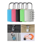 Замок для багажа, дорожный навесной замок с 4 циферблатами, простой замок с паролем для багажа, для тренажерного зала