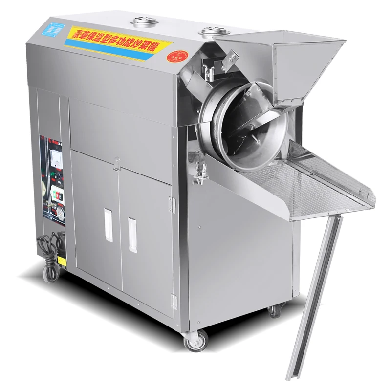 

Pine Nut Baking Machine Peanuts Chestnut Nut Roasting Machine Commercial Stainless Steel Nut Frying Machine