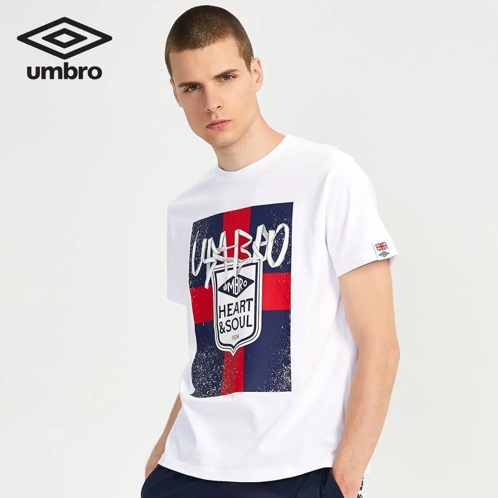 Мужская футболка с короткими рукавами Umbro летняя спортивная круглым вырезом и 3D