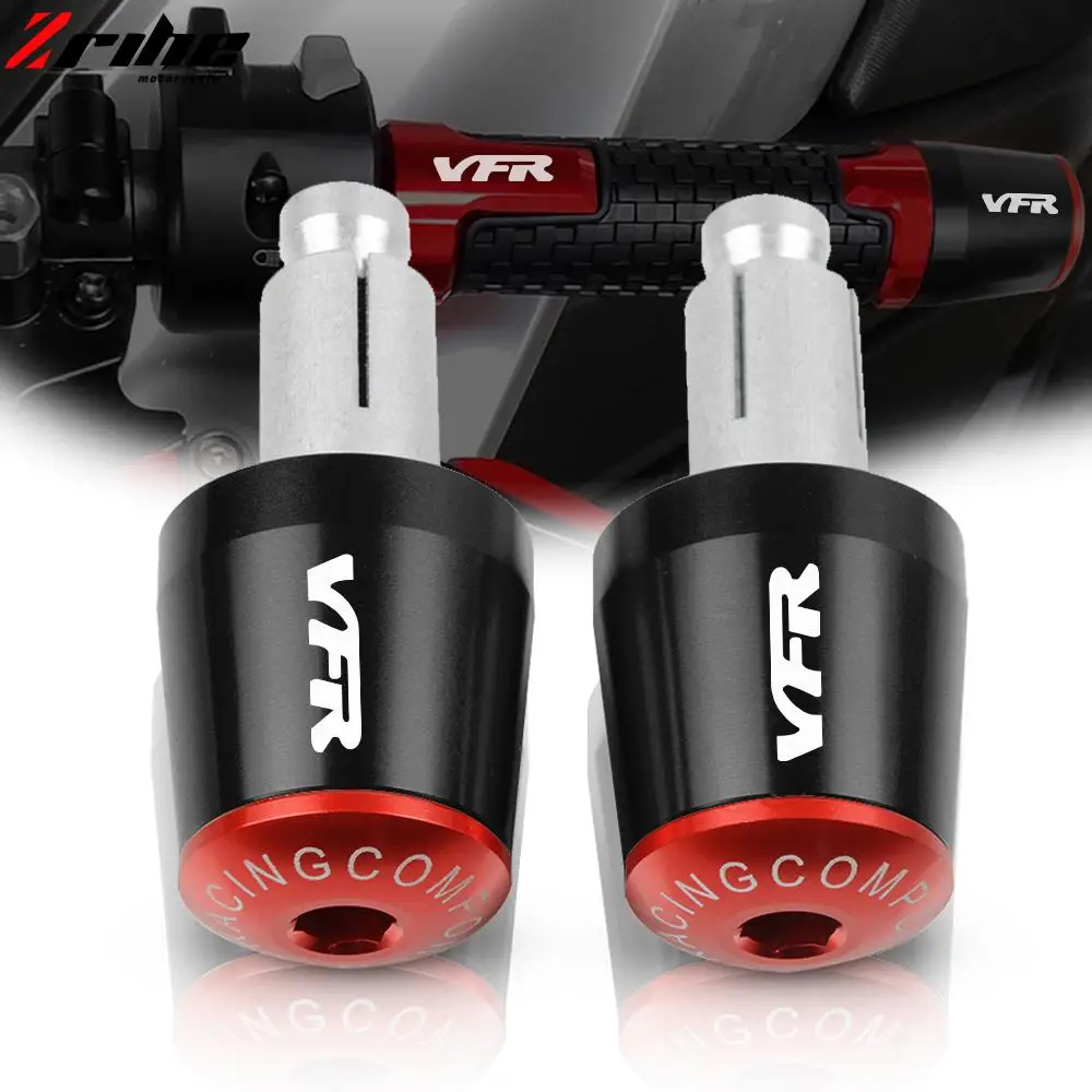 

Motorcycle Handlebar Grips End Handle Bar Cap Ends Plug For HONDA VFR 400 750 800 800F Fi/W1 VTEC 1200F 1200X Crosstourer 1200