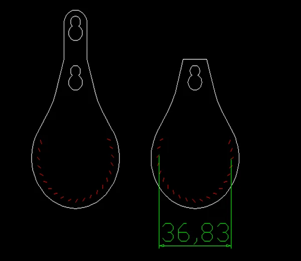 Японское стальное лезвие штампованный стальной пробойник брелок подвеска форма