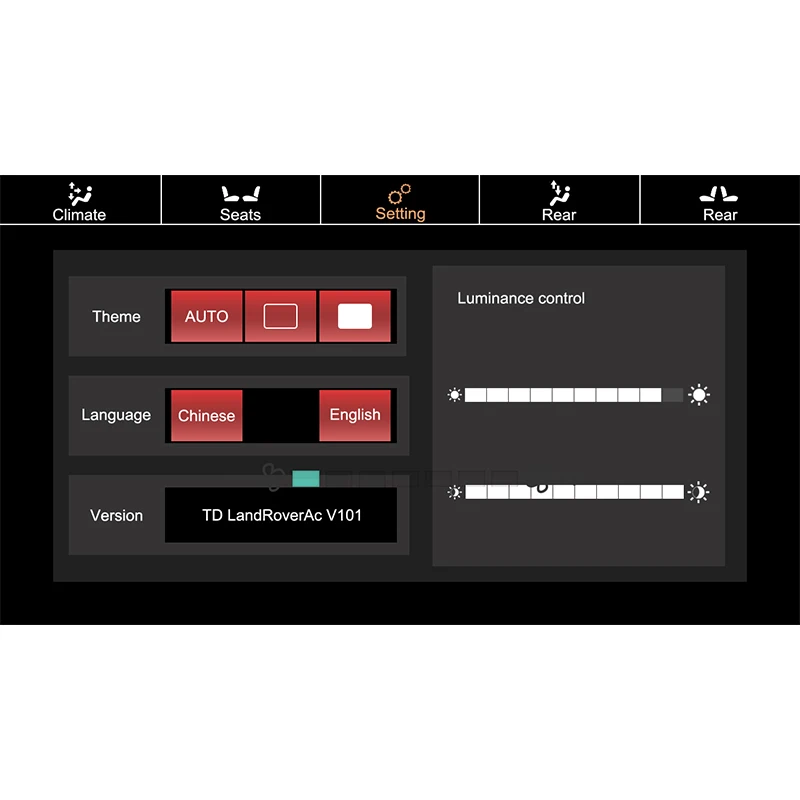 Панель кондиционирования воздуха для автомобиля 10 дюймов панель кондиционера Land