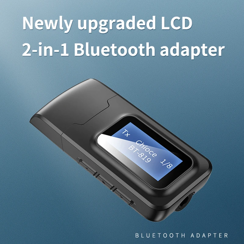 Передатчик VAORLO USB Bluetooth приемник с ЖК дисплеем 3 5 мм AUX стерео для ПК ТВ автомобиля