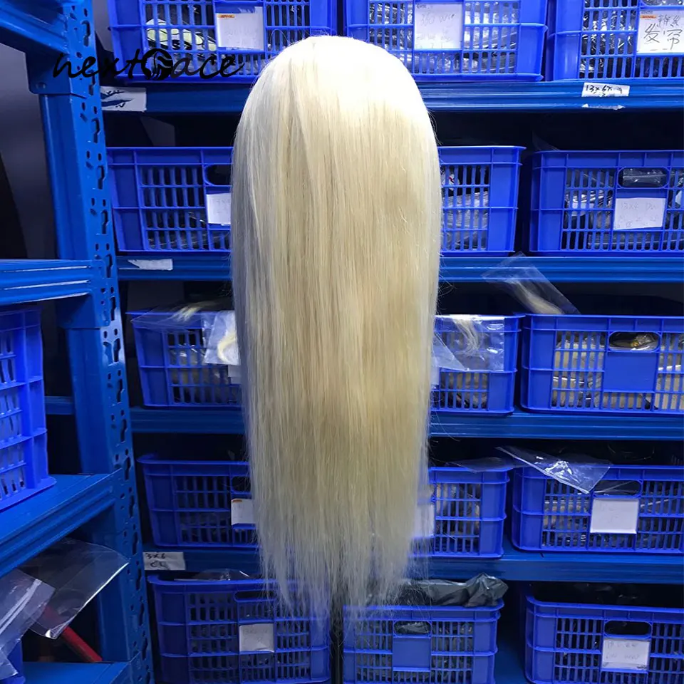 Factory Price 100% Human Hair Wigs Blonde 10 - 30 Inch 613 4X4 Lace Closure Wig | Шиньоны и парики