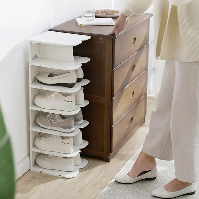 

Two Layers Shoe Rack Group Device Rack Dormitory Space Saving Shoe Cabinet Multi-function Simple Dust-proof Shoes Storage Rack
