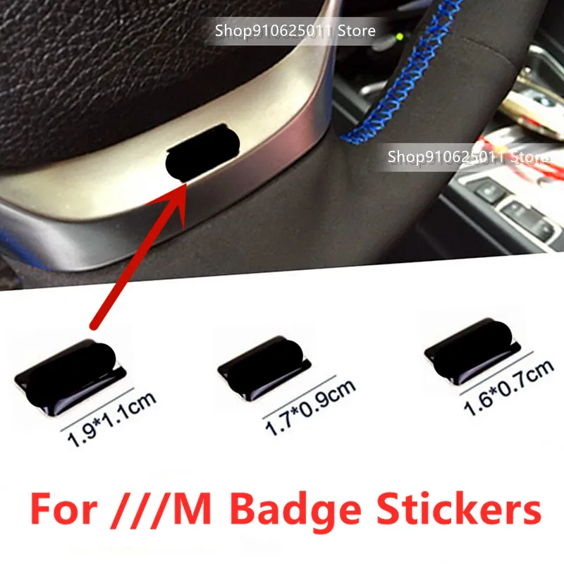 Наклейки на руль для M Logo Performance Power M3 M4 M5 E46 E90 E60 E36 E39 E30 F10 F30 X3 10 шт.|Эмблемы| |