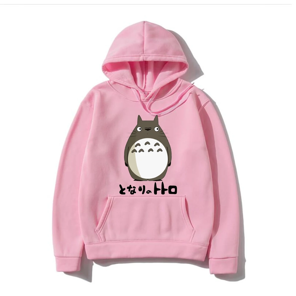 Anime totoro hoodies homme pull sweat vetement manga femme capuche oversize totoro anime sweatshirts adult 's sudadera hombre