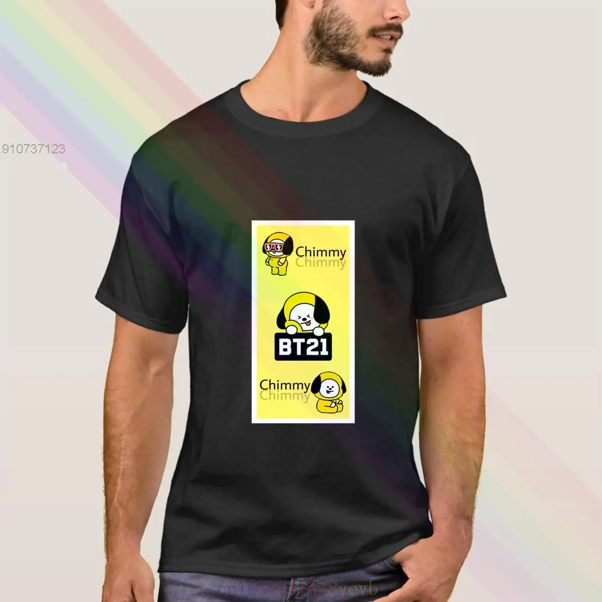 Новинка лета 2020 Повседневная футболка BT21 с милым желтым логотипом Chimmy подарок