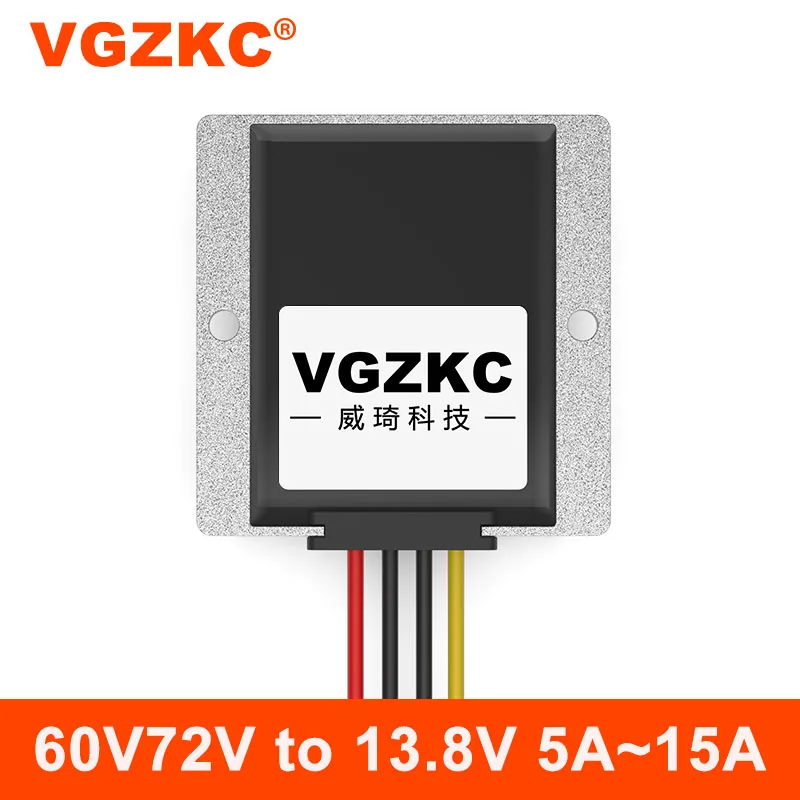 

VGZKC 60V72V to 13.8V automotive step-down power converter 20~85V to 13.8V DC power supply step-down module