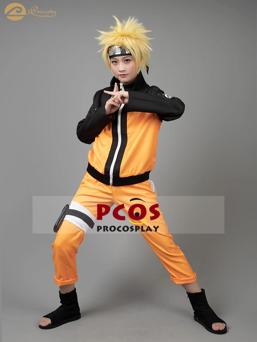 Про Косплей роскошный набор~ Наруто Shippuden Uzumaki косплей костюм без парика mp000059