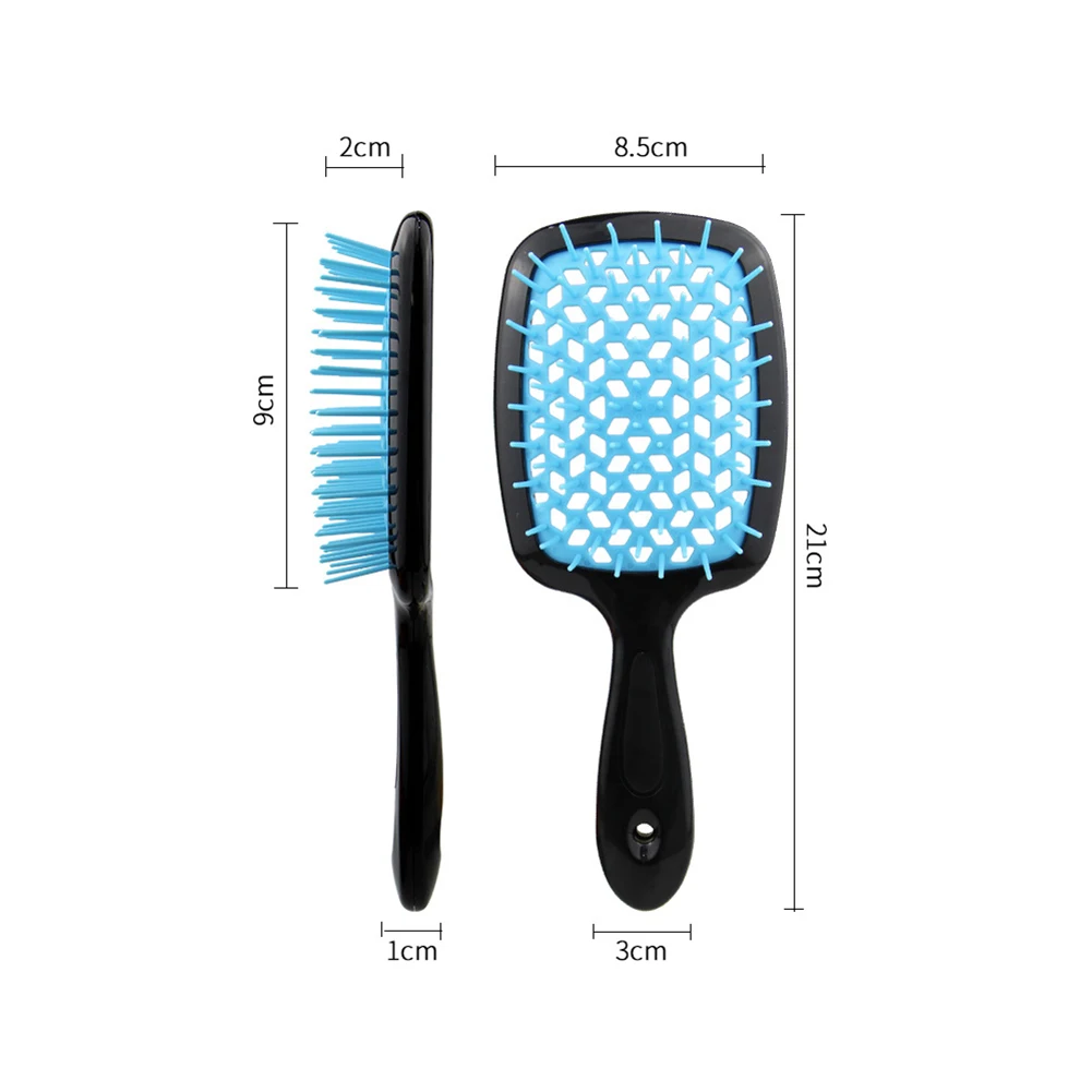 

Hairdressing Straight Curly Hair Styling Brush Hollowed Out Airbag Massage Comb Hair Brushes Girls Ponytail Comb