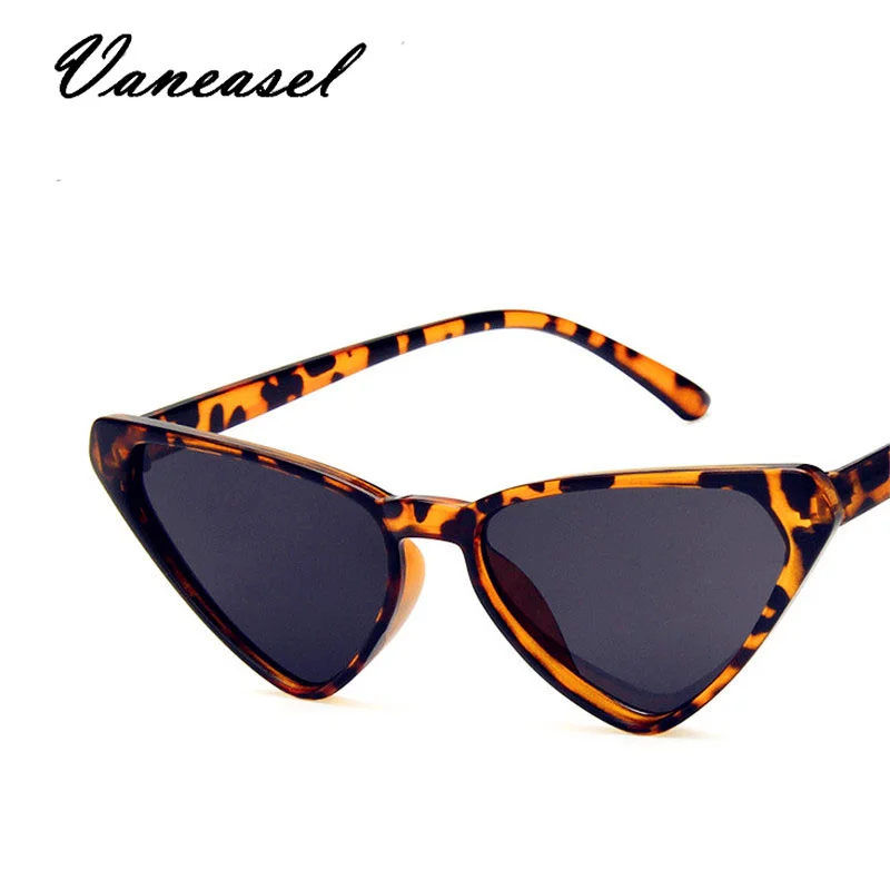 VANEASEL Sexy Ladies Brand Designer Sunglasses Women Luxury Plastic Sun Girls Glasses Female Classic Retro Cat Eye Oculos De Sol |