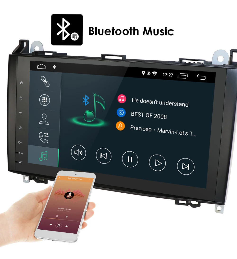 2DIN Android 9,0 Стерео gps для Mercedes W906 спринтер класс V W639 Vito Viano класс B W245 B160 B170 B180 B200 A класс W169 CAM