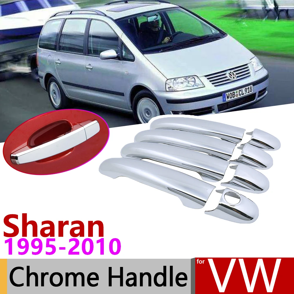 Хромированная крышка ручки двери для Volkswagen VW Sharan Scirocco 1995 ~ 2010 автомобильные