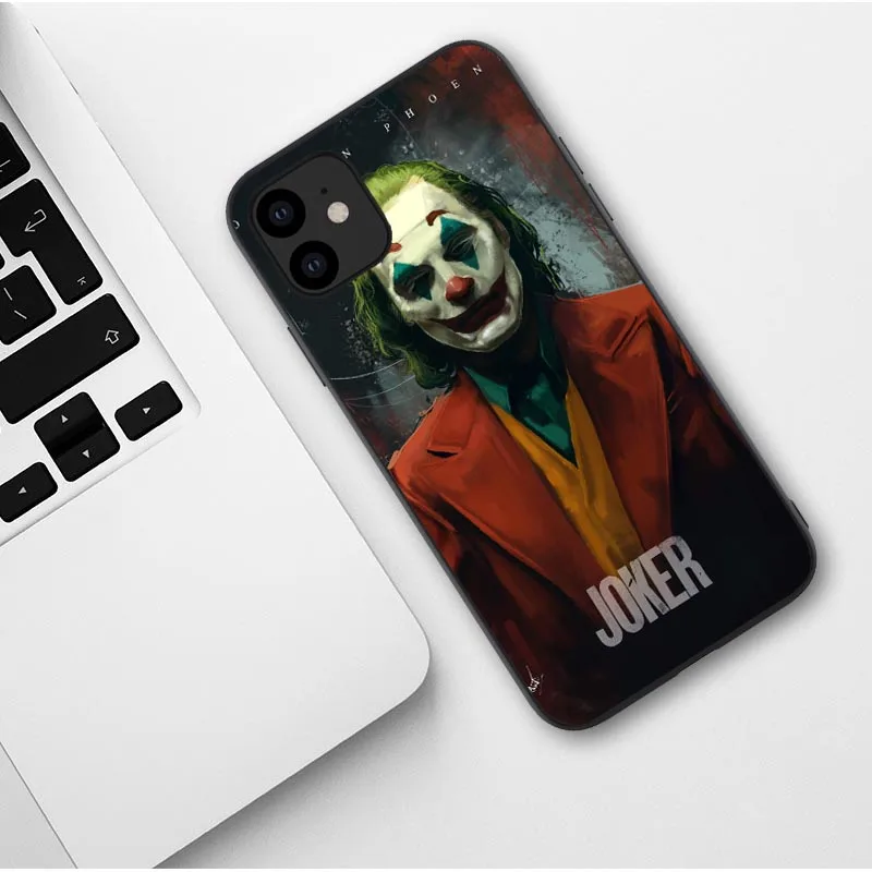 TPU Чехол Joker Horror Movie Joaquin Phoenix для iPhone 11 Pro Max X 7 8 Plus XR XS MAX Black - Цвет: TPU