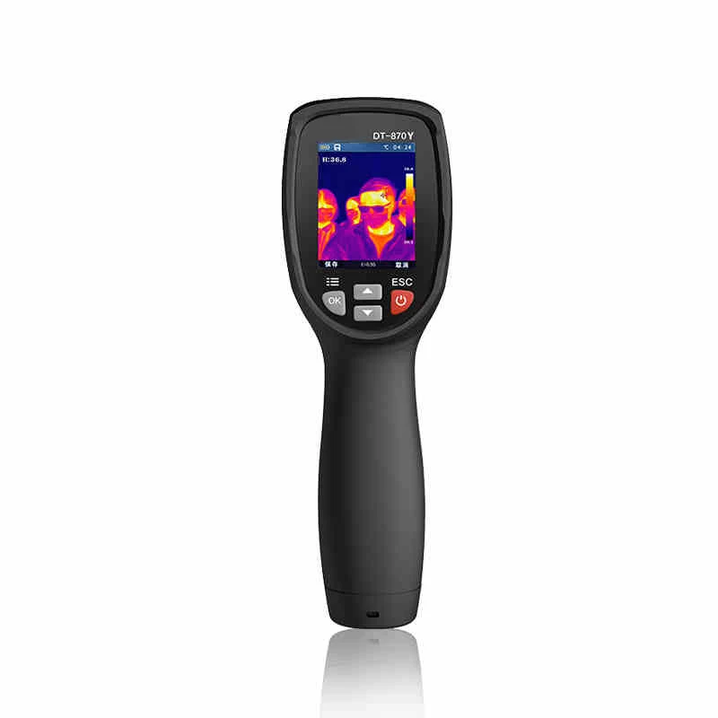 Цена A-BF DT-870Y инфракрасный корпус Термальность Imager Температура скрининг телефон Bluetooth Термальность Камера высокое Температура пистолет-сигнализ...