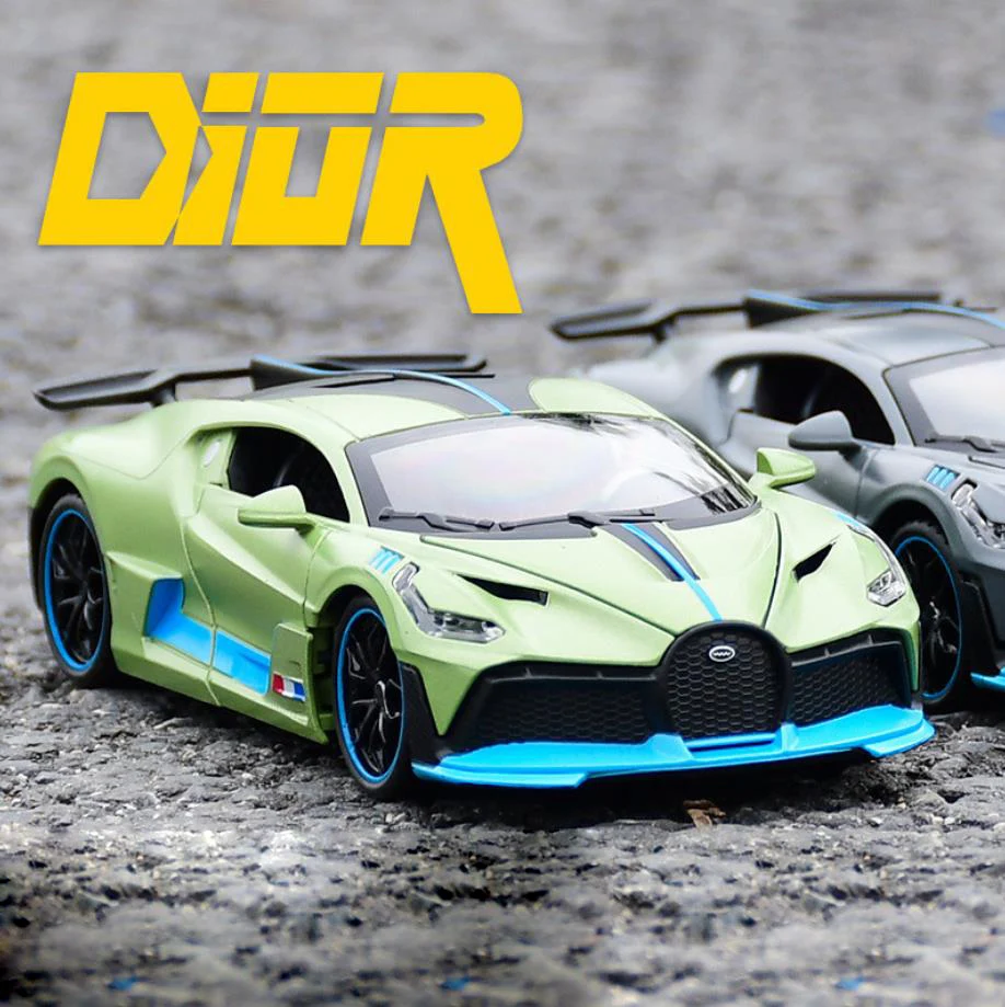 Популярная модель спортивного автомобиля Bugatti divo масштаб 1:32 металлическая с