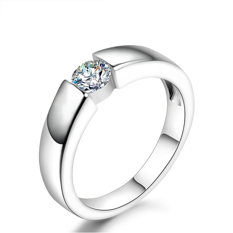 Модные высококачественные кольца в сдержанном стиле с кристаллами и цирконием