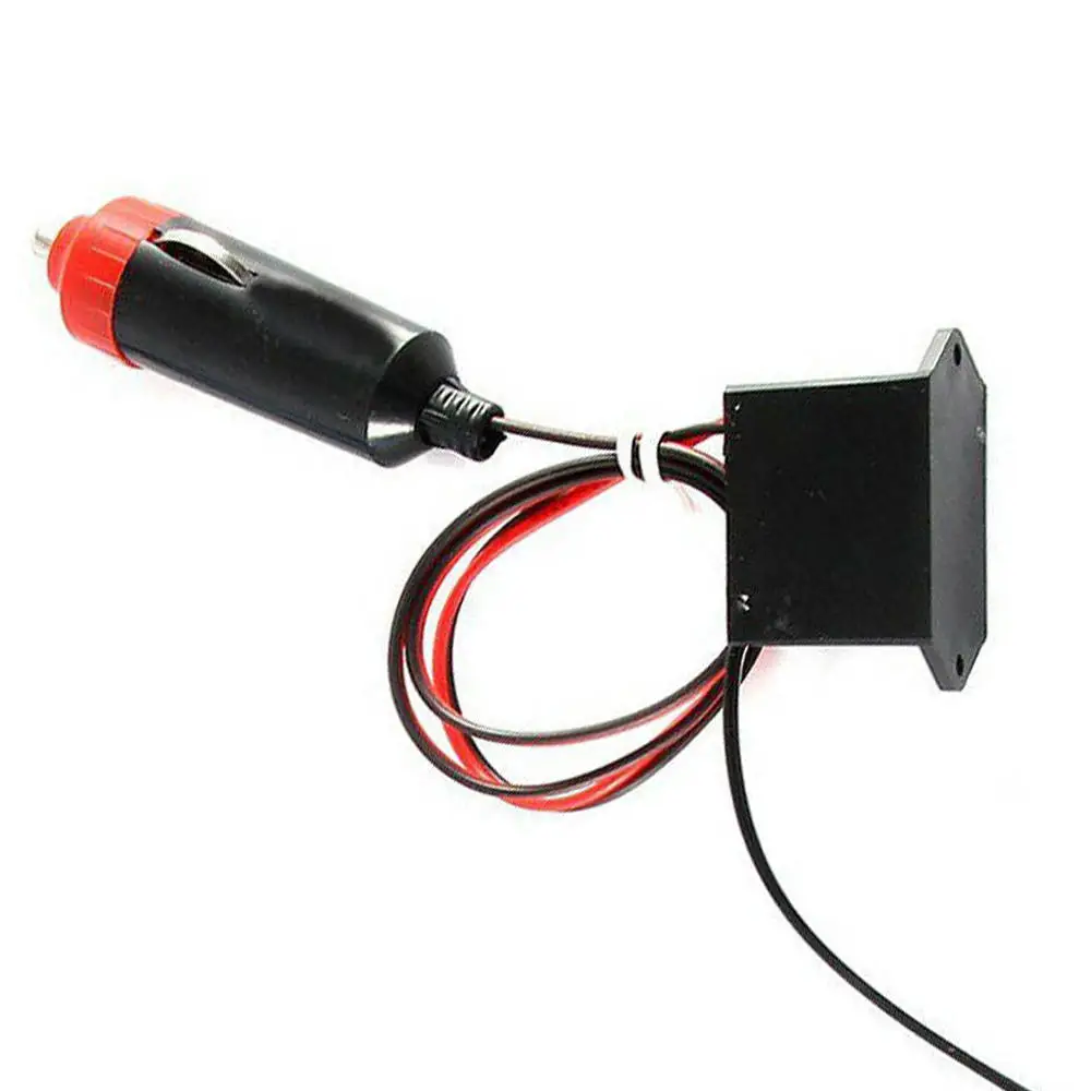 Контактор питания + синий драйвер 2 м Автомобильный светодиодный EL Wire лампа с