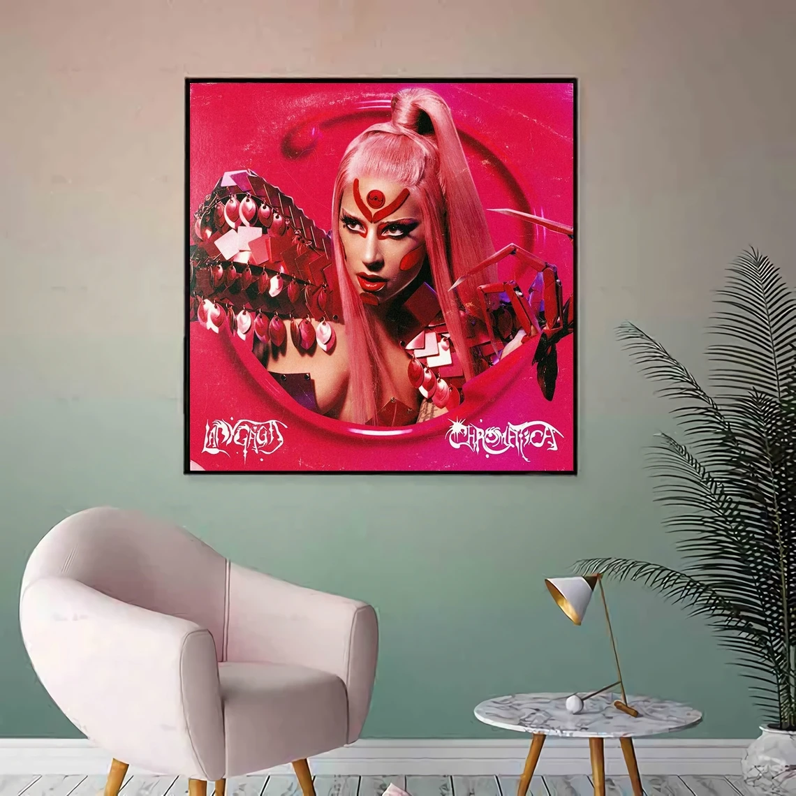 Леди Гага хроматический музыкальный альбом Обложка холст постер домашняя