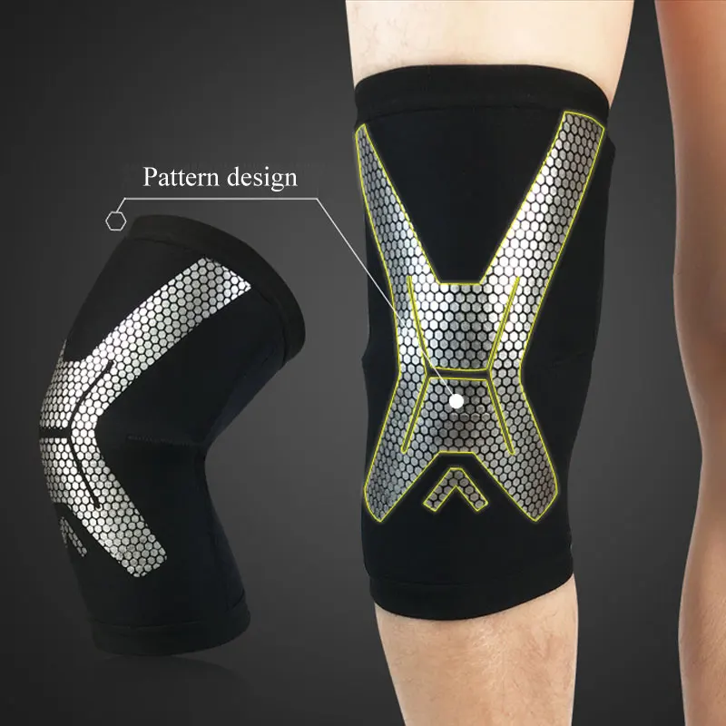 HAPPTYL 1Pcs Knee Brace, Knee Compression Sleeve Support for Running, Arthritis, ACL, Meniscus Tear, Sports, Joint Pain Relief