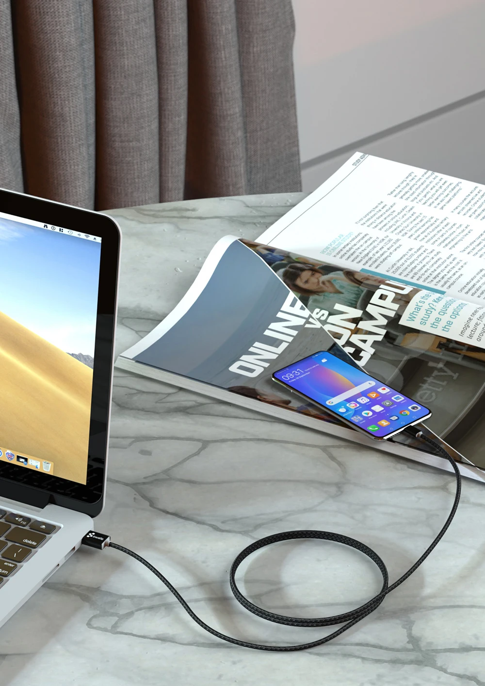 Swalle mi cro type-C USB кабель нейлоновый провод для быстрого заряда для i Phone Sam sung Xiao mi мобильный телефон usb зарядный шнур Быстрая