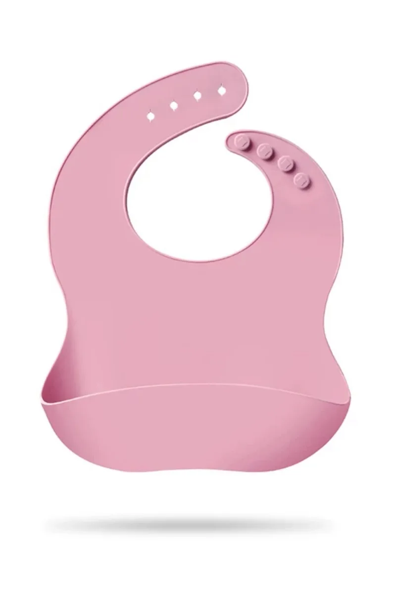 Детские однотонные силиконовые нагрудники для кормления маленьких девочек и