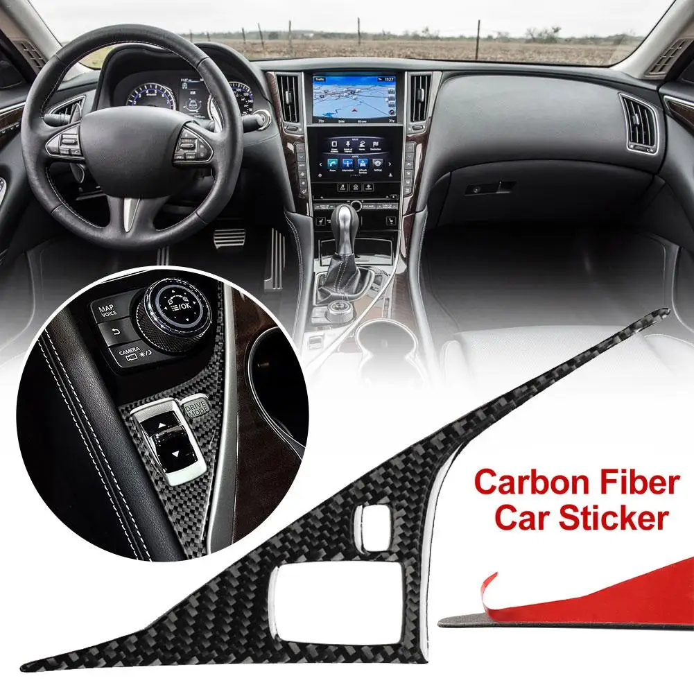 Автомобильный Стайлинг из углеродного волокна внутренняя панель привода