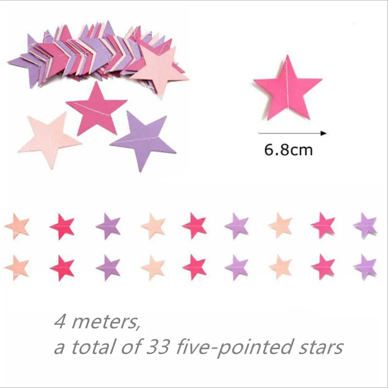 Новая красочная звезда подвесной флаг День Рождения Вечеринка фон разметка