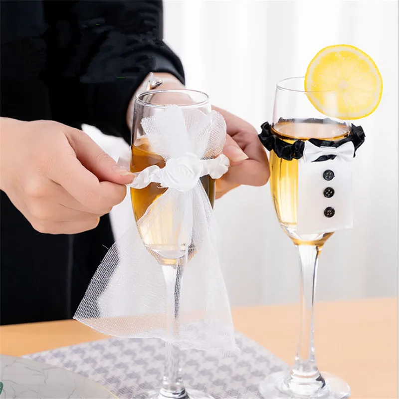 Набор свадебных чашек украшение для свадьбы бракосочетания коктейльное