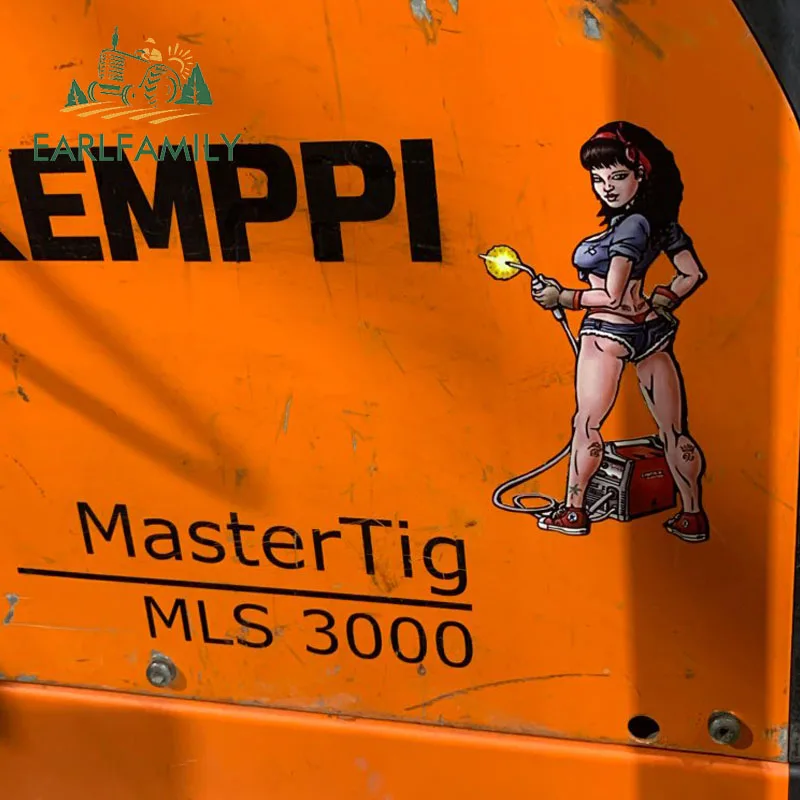 EARLFAMILY 13 см x 7 Том Мальчик сварочная девушка наклейка сексуальные Мультяшные