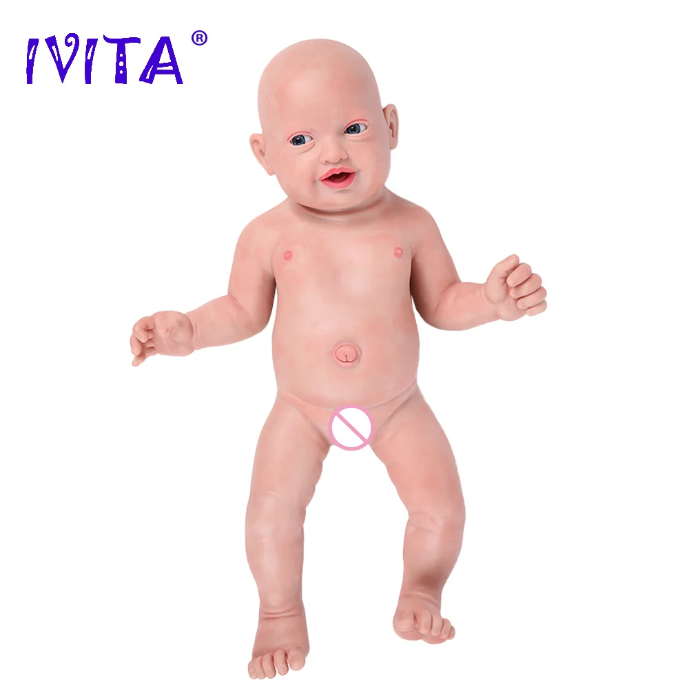 IVITA WB1513 59 см 5210 г Оригинальные Полностью силиконовые куклы для новорожденных