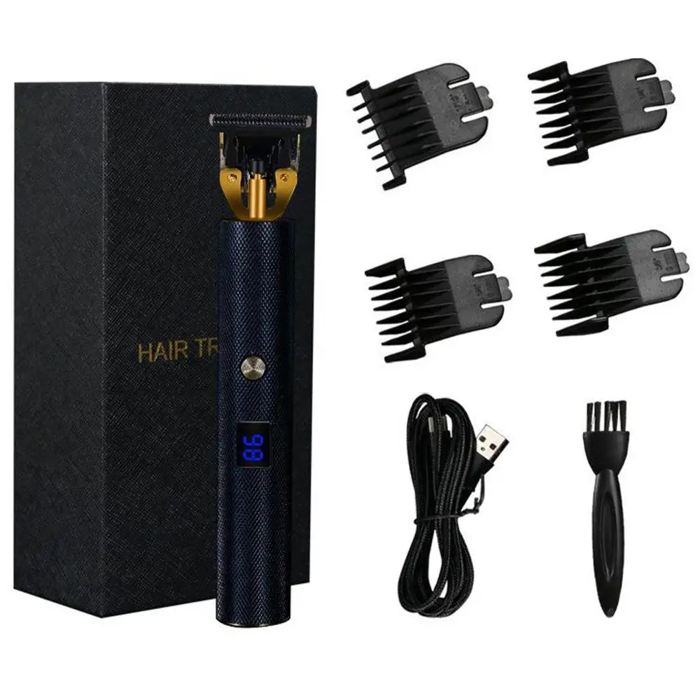 

Electric Pro Li Clippers Barber 0mm Hair Trimmer Professional Haircut Shaver Carving Hair Beard Machine Styling Tool