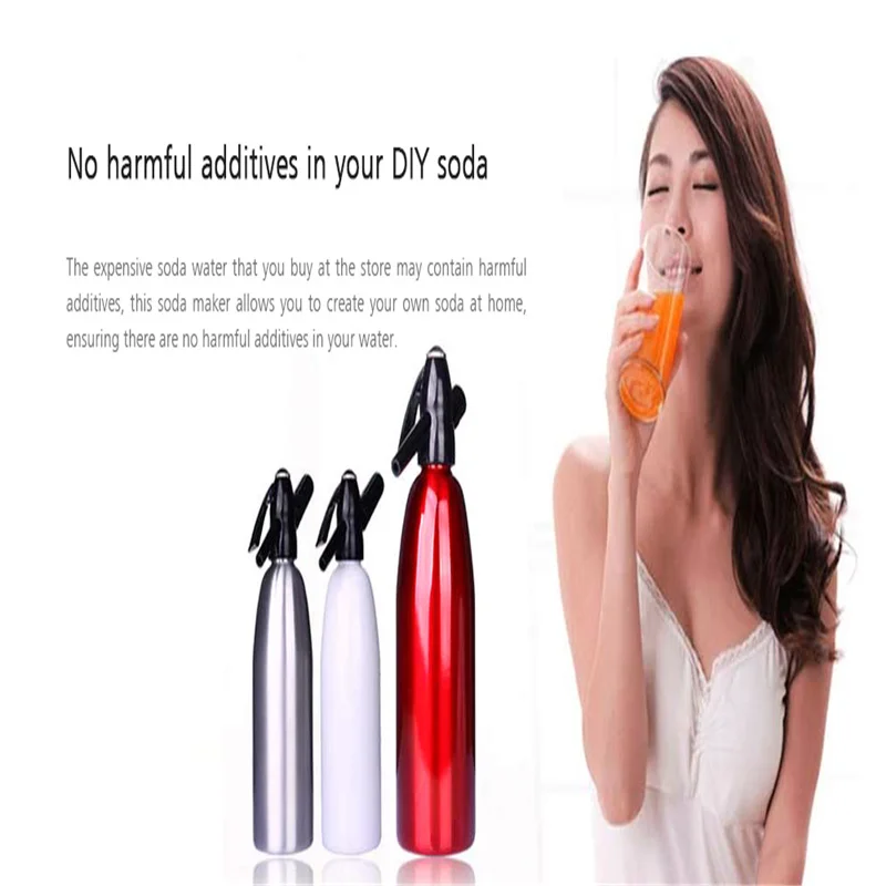 

DIY Home Drink Juice Machine Bar Beer Soda Maker Steel Bottle Soda Stream Foam Cylinders Injector