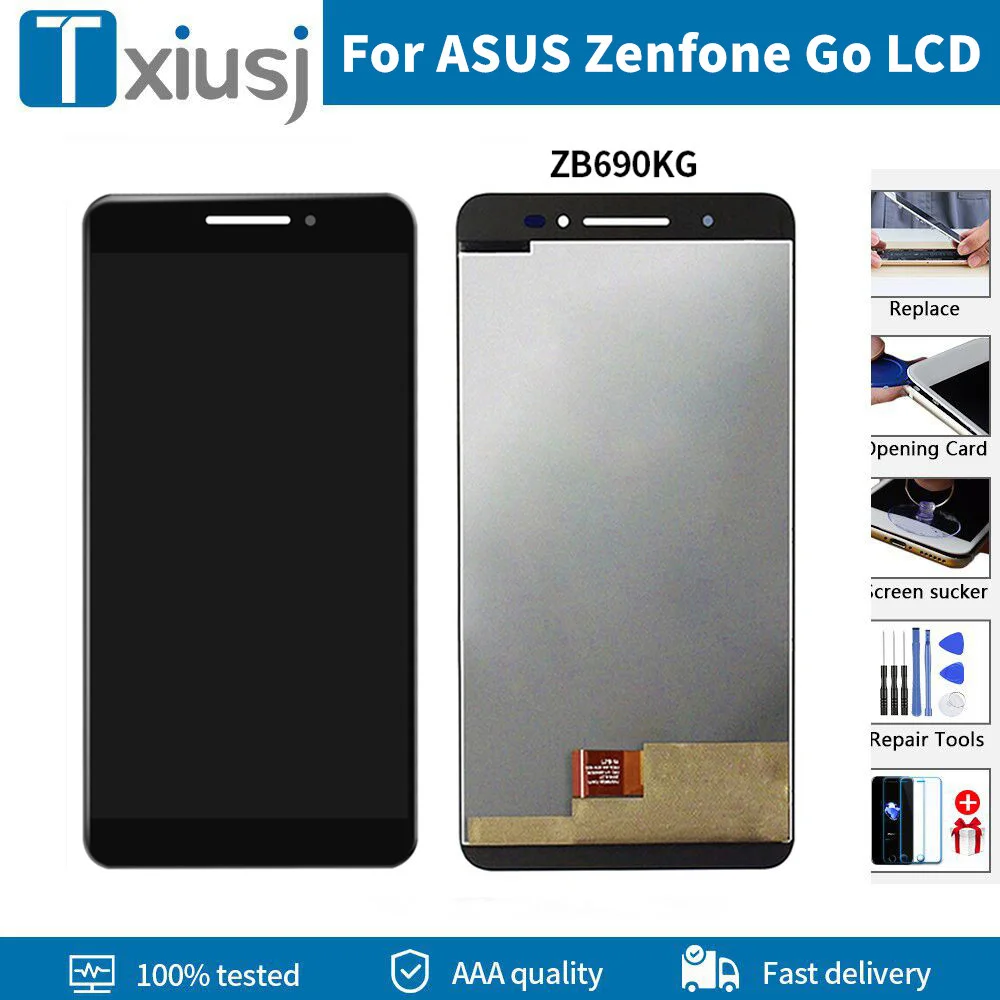 

Оригинальный ЖК-дисплей для ASUS Zenfone Go ZB690KG сенсорный экран дигитайзер в сборе с рамкой для ASUS Zenfone GO LCD