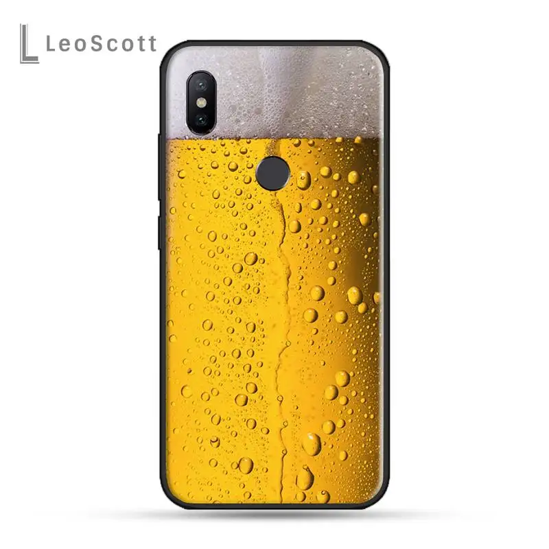 

Beer Alcohol Vodka text pattern high quality Anti-fall Phone Case For Xiaomi Redmi note 7 8 9 t k30 max3 9 s 10 pro lite
