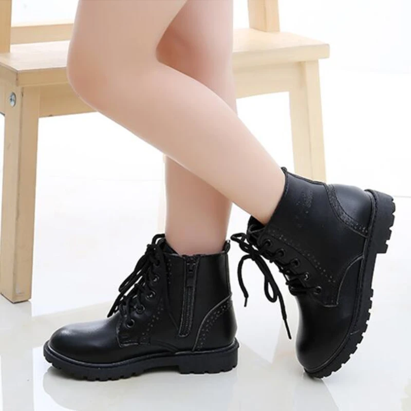 Винтажные Детские военные тренировочные ботинки весенне-осенние антиботинки