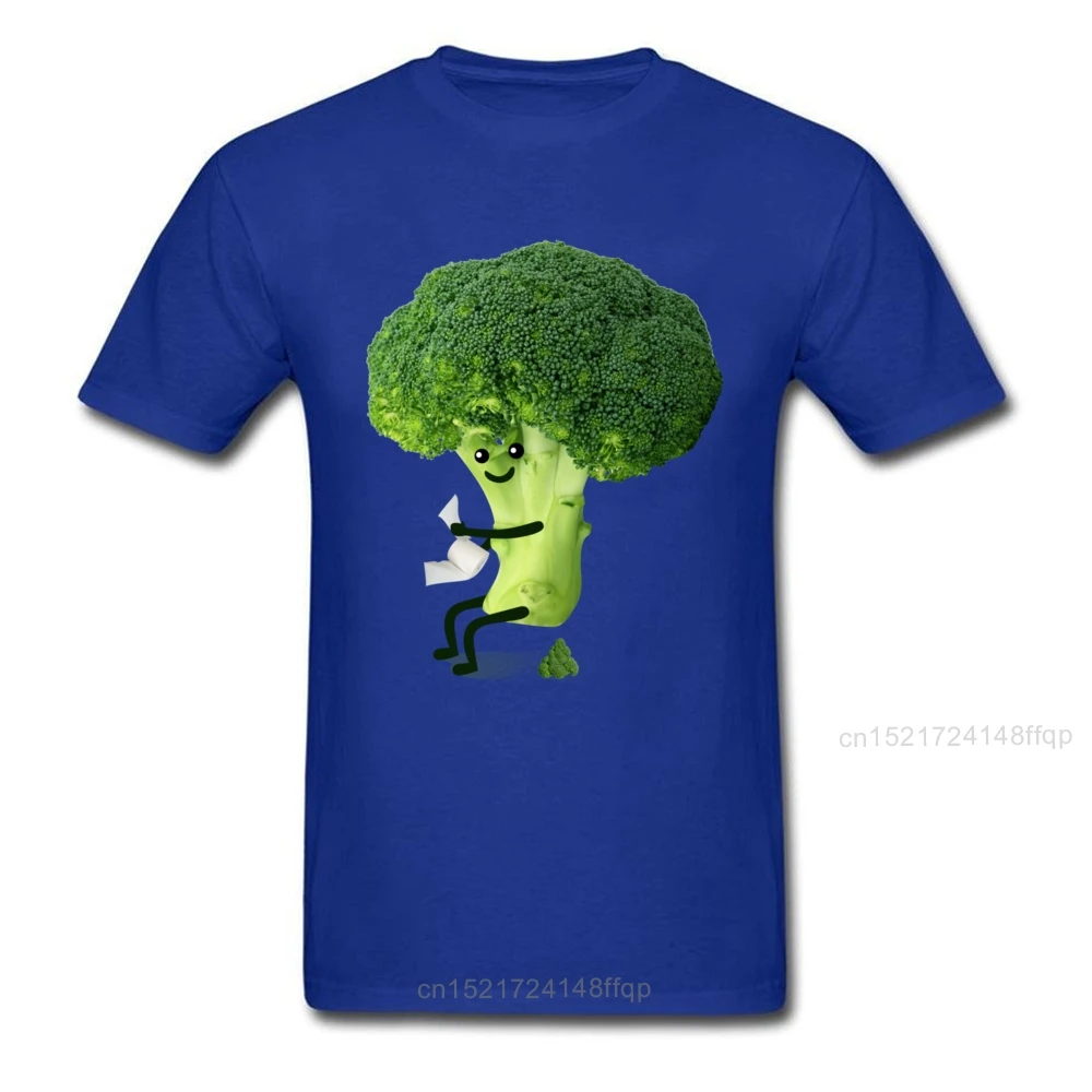 Вегетарианская футболка Мужская очень забавная топы с Туалетная брокколи