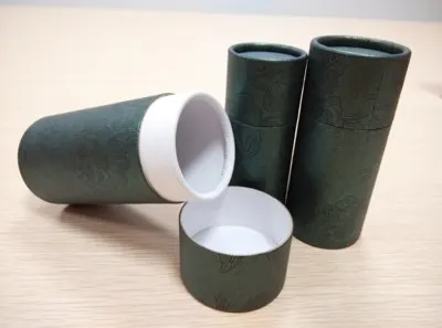 dark green 50 шт упаковочная картонная трубка из крафт-бумаги для подарков/ювелирных изделий/косметики/жидких Бутылок/эфирных 30 мл бутылок для масла упаковочная коробка - Цвет: dark green