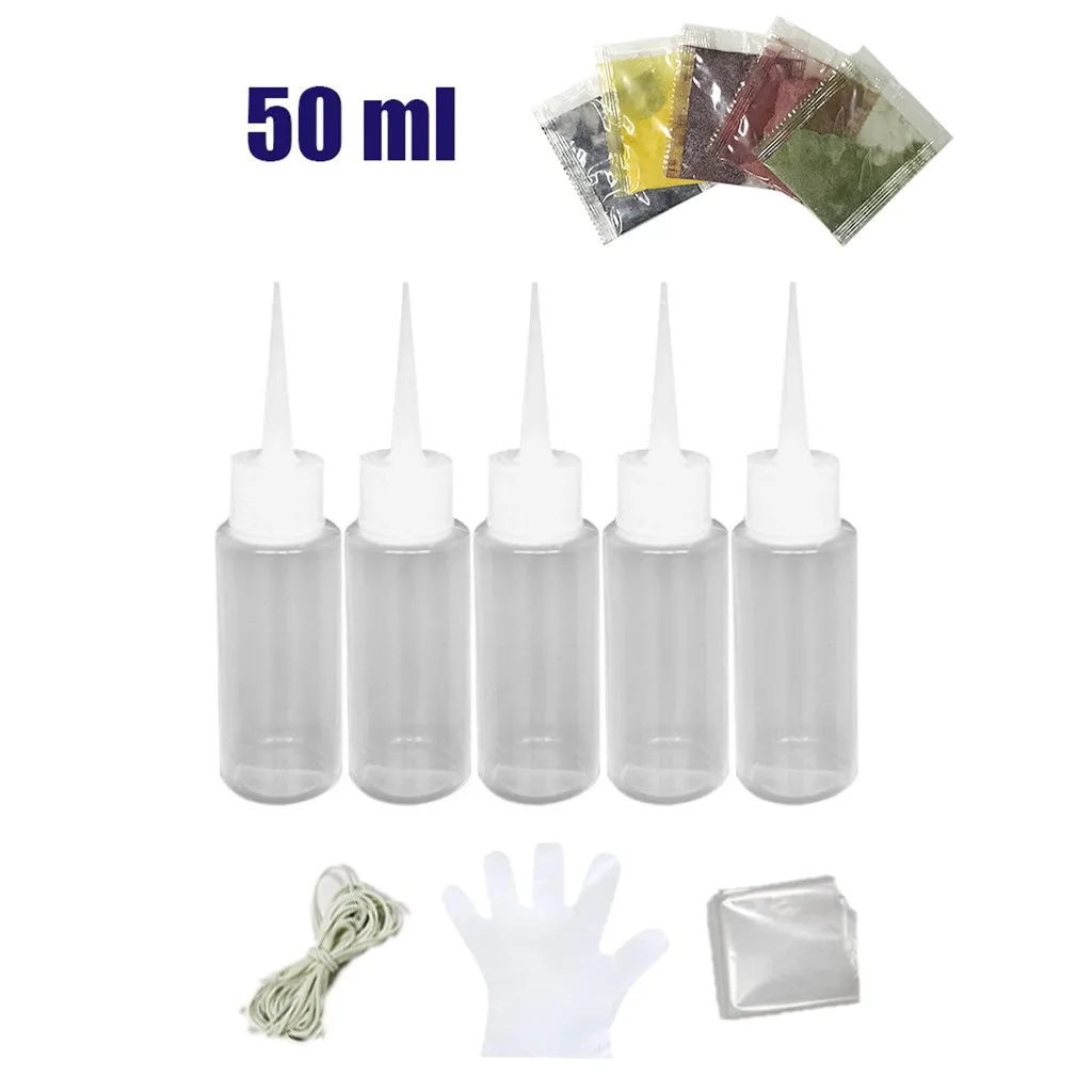 

Перчатки рекламные, 5 бутылок в комплекте, разноцветные красители, Перманентная краска для творчества, искусства, ткани для одежды, 50 мл, изо...