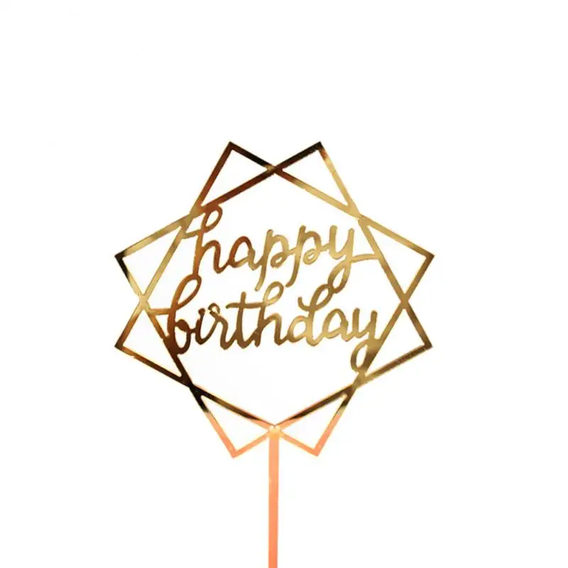 1 шт. блестящий Топпер для торта С Днем Рождения милая звезда кекс топперы