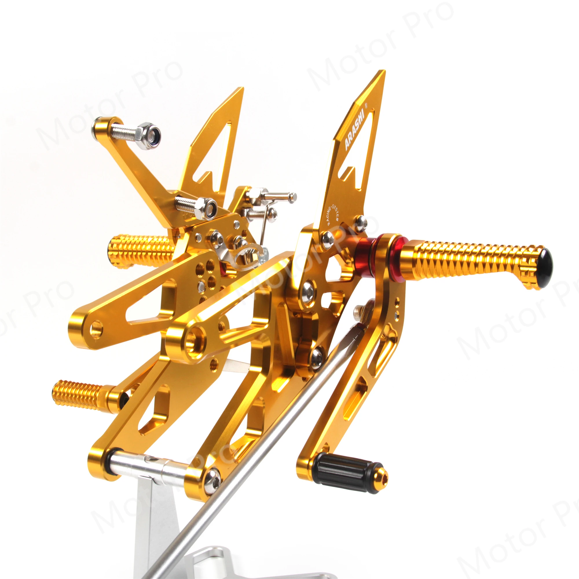 Adjustable Footrests For Yamaha YZF R6 2003 2004 2005 Motorcycle Accessories Foot Rests Pegs Rearsets Pedal YZF-R6 03 04 05 Gold |