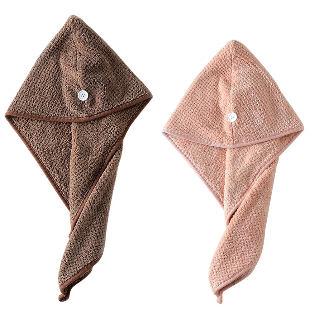 

Hot Sale Quick Dry Hair Hat Cap Shower Hair Drying Wrap Microfiber Bath Towel Hair Dry Hat Cap Quick Drying Lady Bath Tool #763