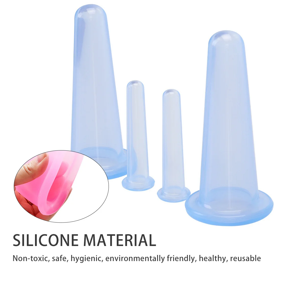 1/4 шт. массаж лица чашка чашки вакуумный целлюлит уход за телом терапия Уход кожей