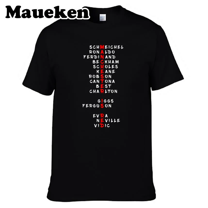 Мужская футболка с надписью manner Is Red Greatest Ronaldo Beckham Cantona Best Giggs Keane Robson Charlton Ferguson