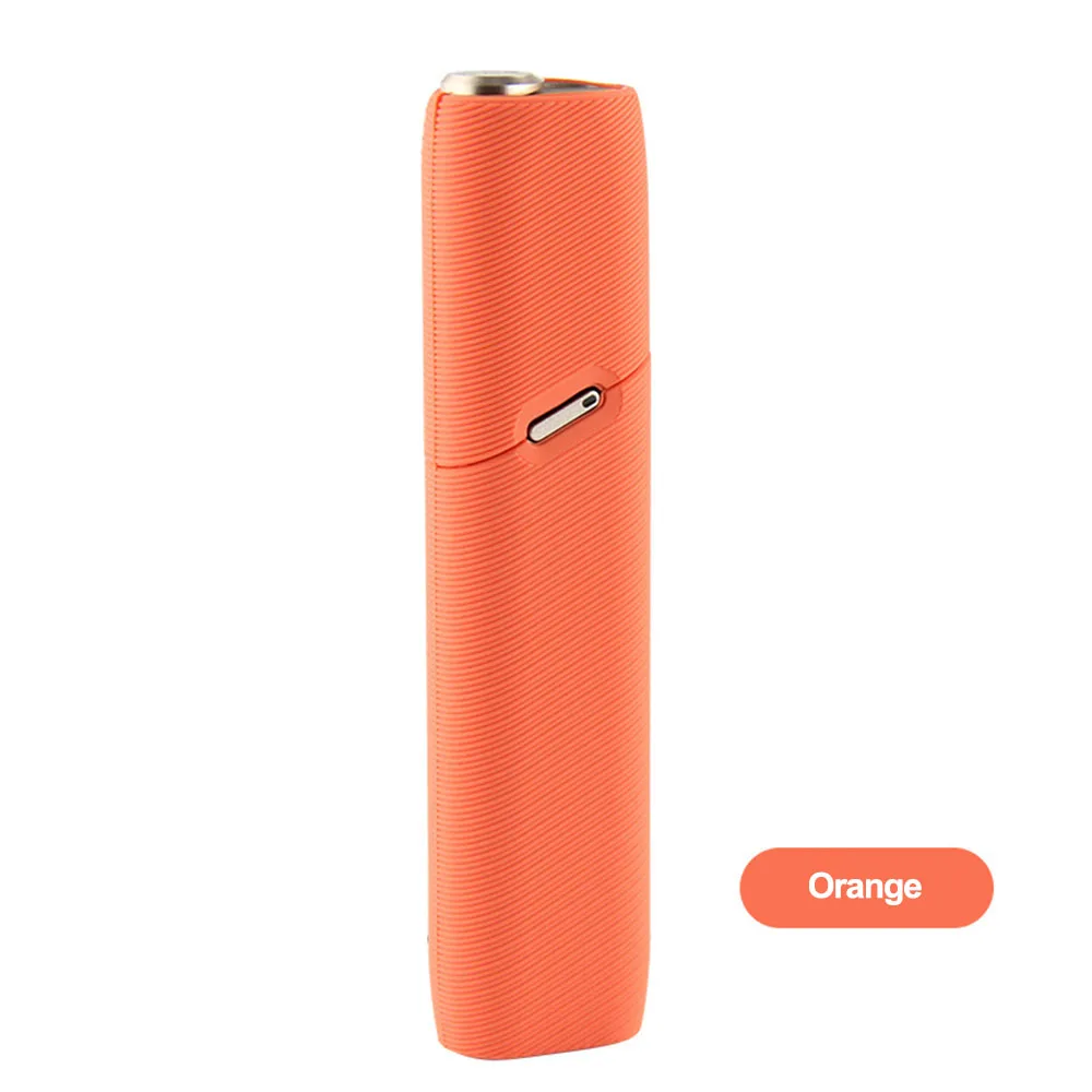 Оранжевый JINXINGCHENG 11 цветов жидкий силиконовый кошеек чехол для iqos multi 3,0 чехол спиральный узор чехол для iqos 3 мульти-Аксессуары - Цвет: Оранжевый