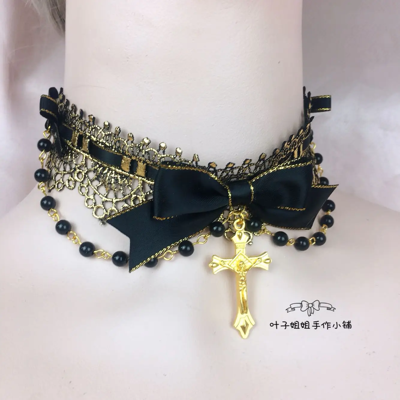 Головной убор Dark Goth And KILL Cross Lolita ожерелье чокер Лолита манжеты для рук