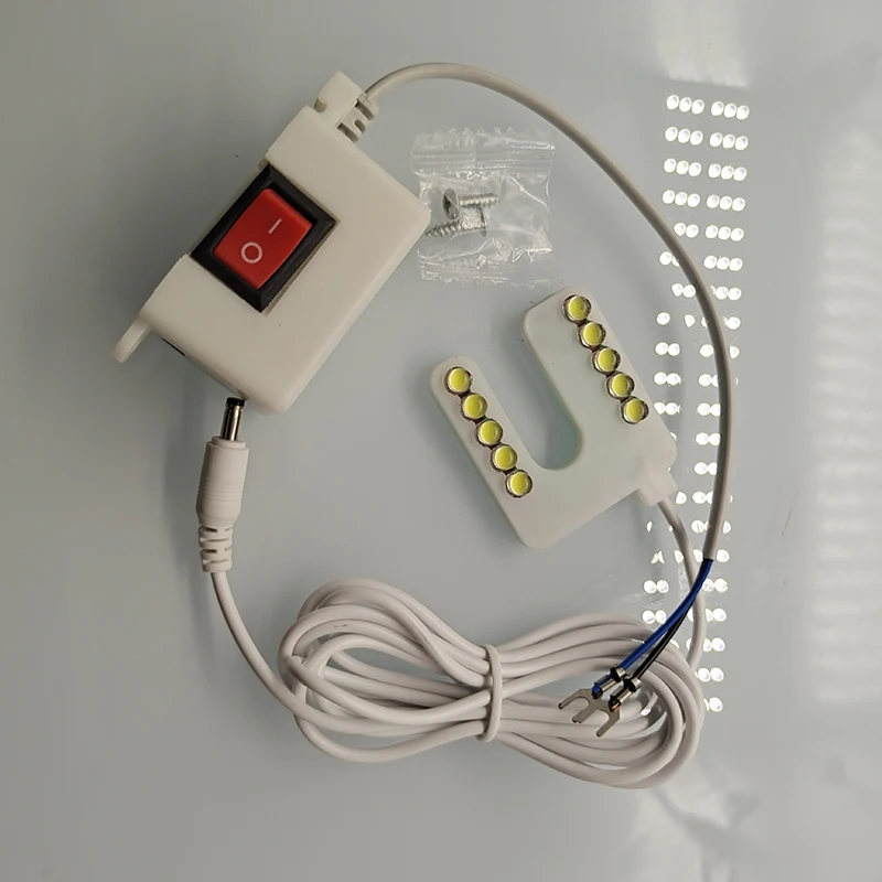 

220V 6 LED Tipo U Lamp Sewing Machine Light With Magnetic Mounting Base Switch